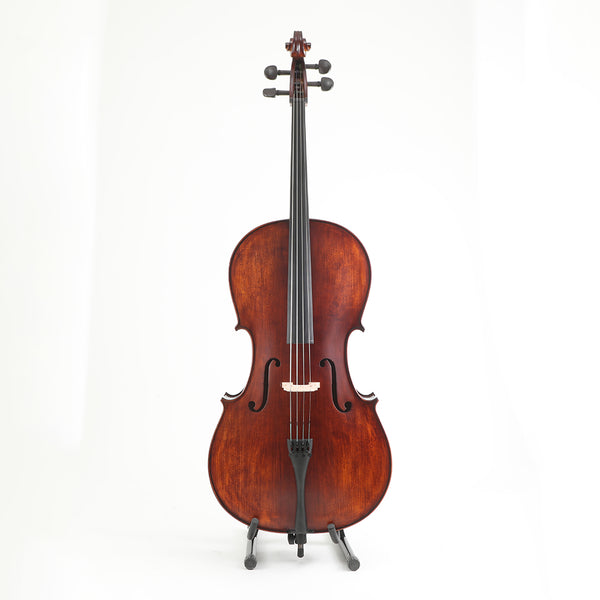 Viotune Beginner Handmade Color Cello Set 1/16-4/4 All Size for Adults Student Kids,Solid Tonewoods Cello Outfit