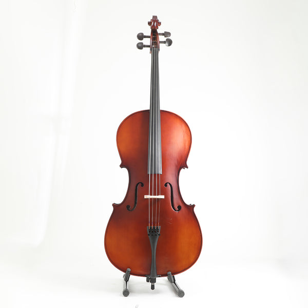 Viotune Cello Set 4/4 All Size for Beginner Adults Student Kids,Solid Tonewoods Cello Outfit,Beginning level Cello