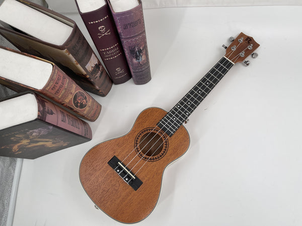 Viotune Solid Tonewoods Ukuleles Set 21/23/26 Inch for Adults Student,Outfit for Beginners,Mahogany Concert Ukulele